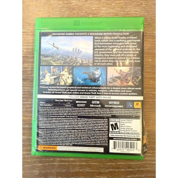 XBOX ONE Grand Theft Auto 5 V Video Game - Picture 3 of 3